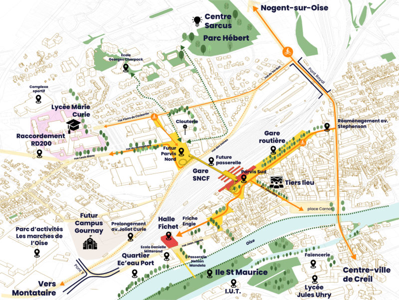   - AMO pour la mise en œuvre du secteur Gare Cœur d’Agglo à CREIL, France