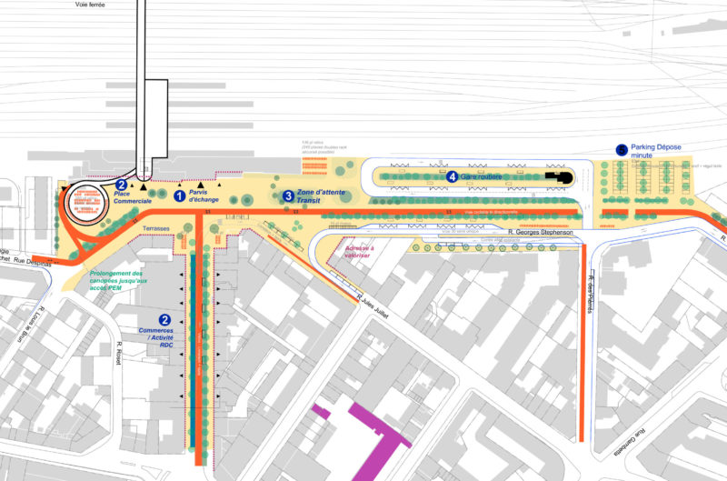  - AMO pour la mise en œuvre du secteur Gare Cœur d’Agglo à CREIL, France