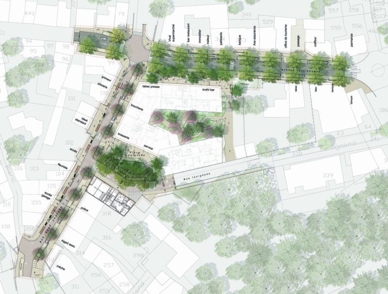   - Aménagement des espaces public et voirie du secteur Chapard – Doumer à CHAPONOST, France